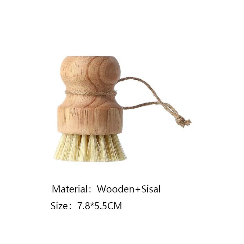 Wooden Handle Kitchen Dish Brush