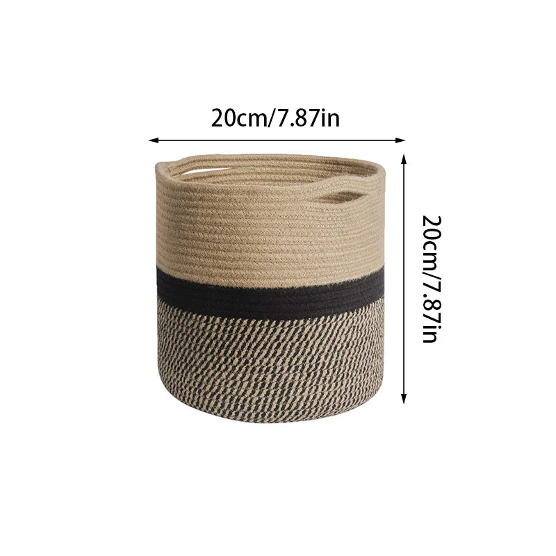 Handmade Cotton Rope Storage Basket
