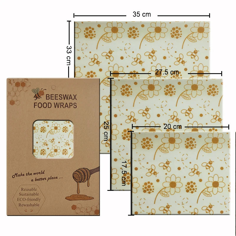 Eco-Friendly Reusable Beeswax Food Wraps