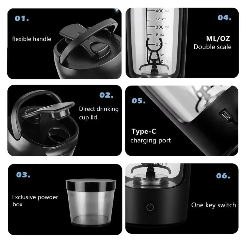 Portable Protein Shaker Cup