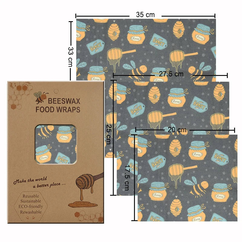 Eco-Friendly Reusable Beeswax Food Wraps