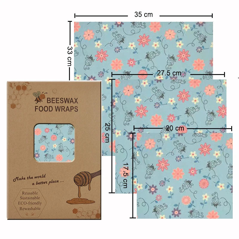 Eco-Friendly Reusable Beeswax Food Wraps
