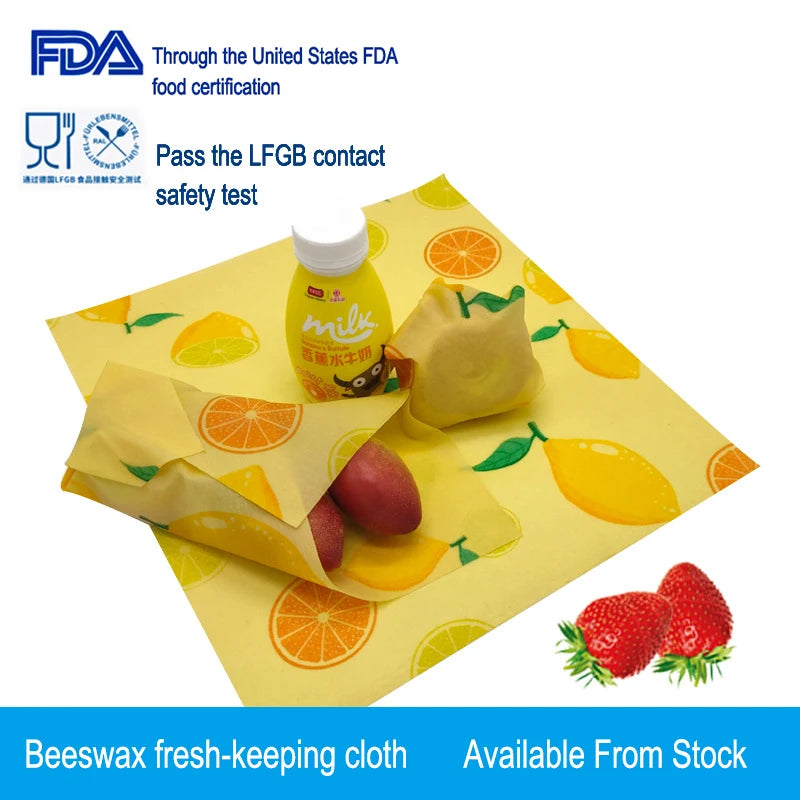 Eco-Friendly Reusable Beeswax Food Wraps