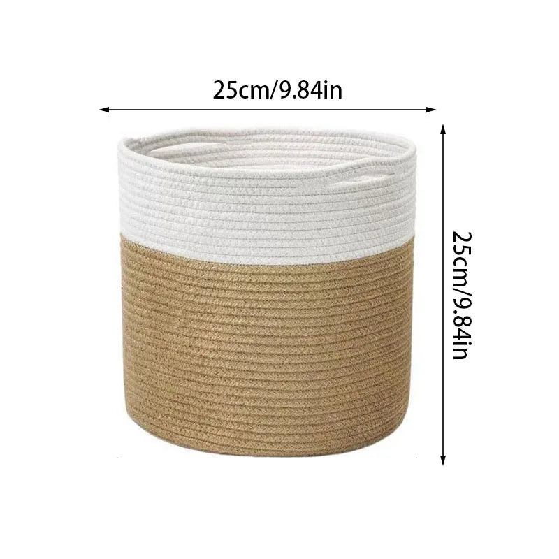 Handmade Cotton Rope Storage Basket