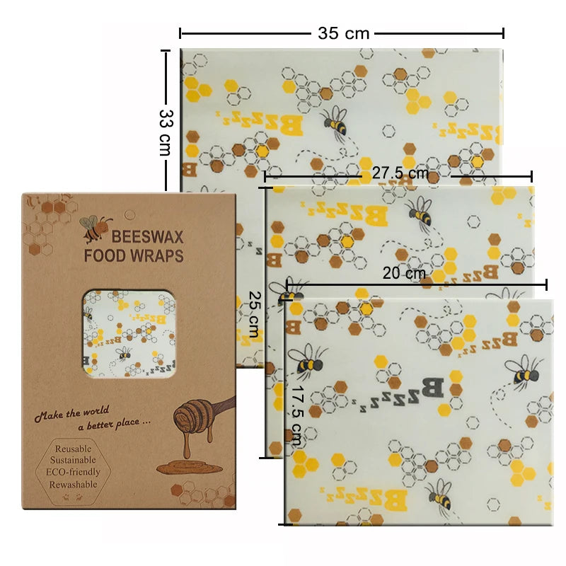 Eco-Friendly Reusable Beeswax Food Wraps