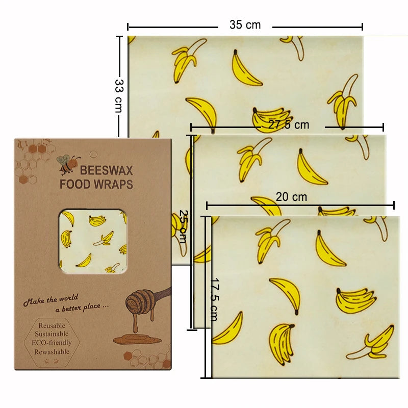 Eco-Friendly Reusable Beeswax Food Wraps