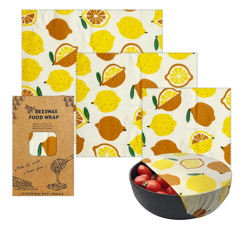 Eco-Friendly Reusable Beeswax Food Wraps