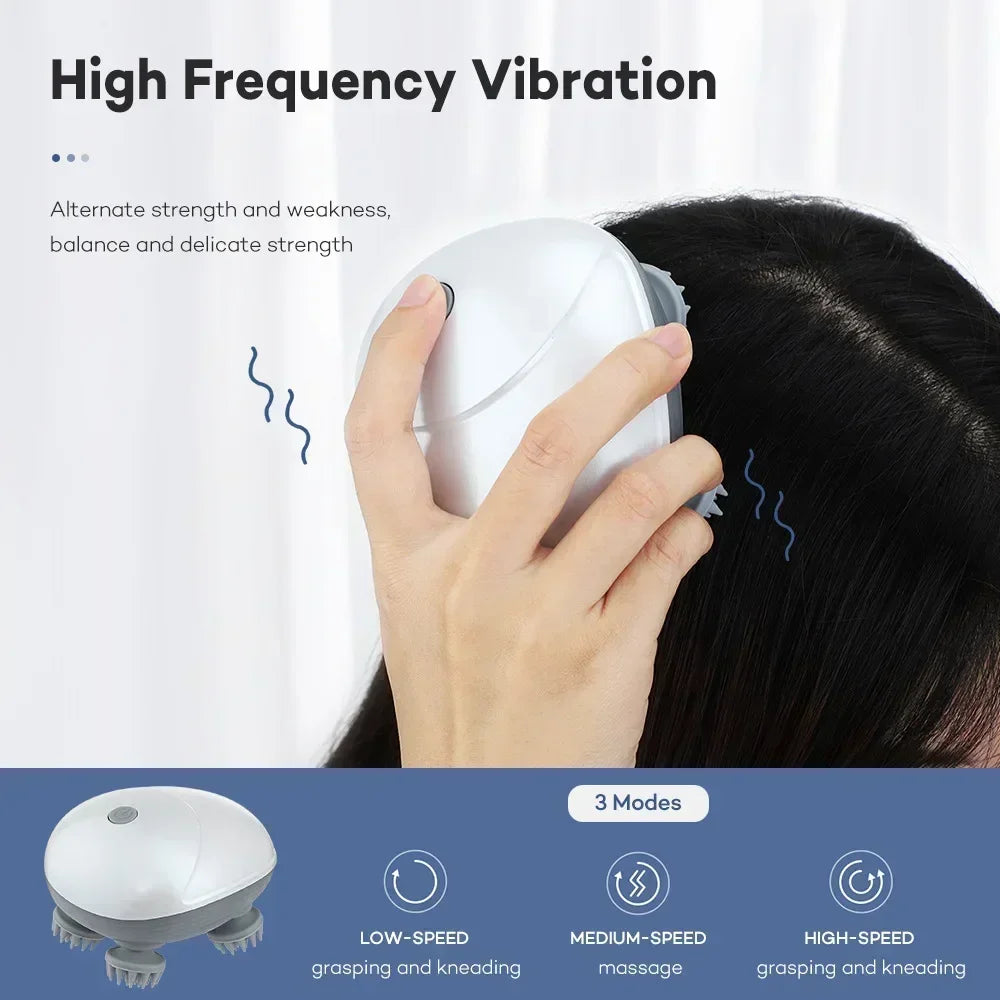 Electric Scalp Massager with Red Light