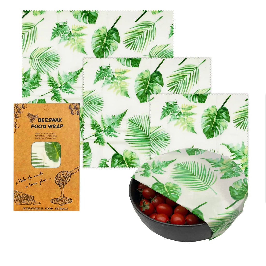 Eco-Friendly Reusable Beeswax Food Wraps